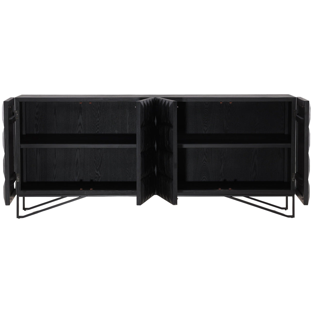 Montoya Sideboard, Black by Dovetail at Eve Furniture
