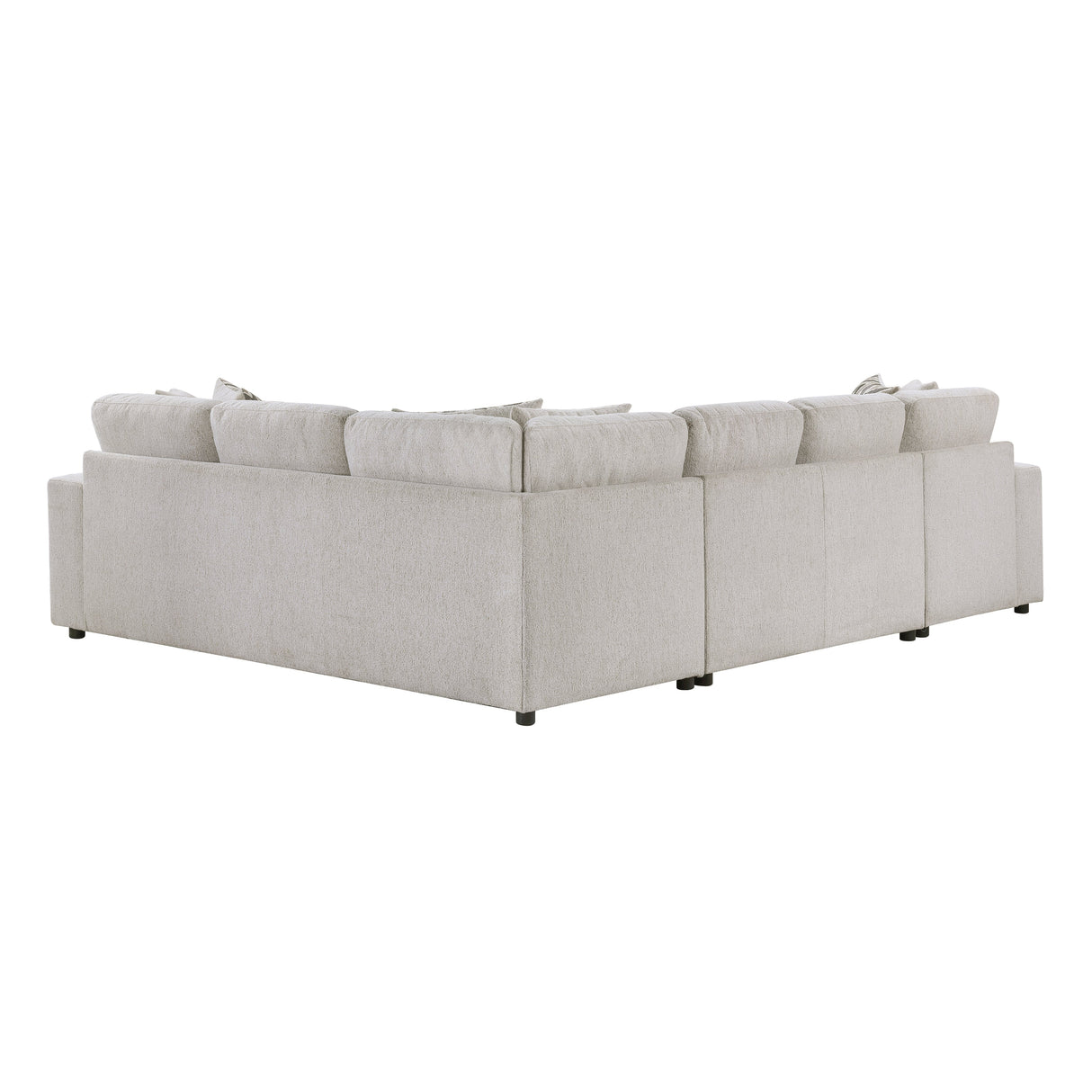 Myrtle Beige 3-Piece Sectional with Pull-out Bed by Homelegance at Eve Furniture