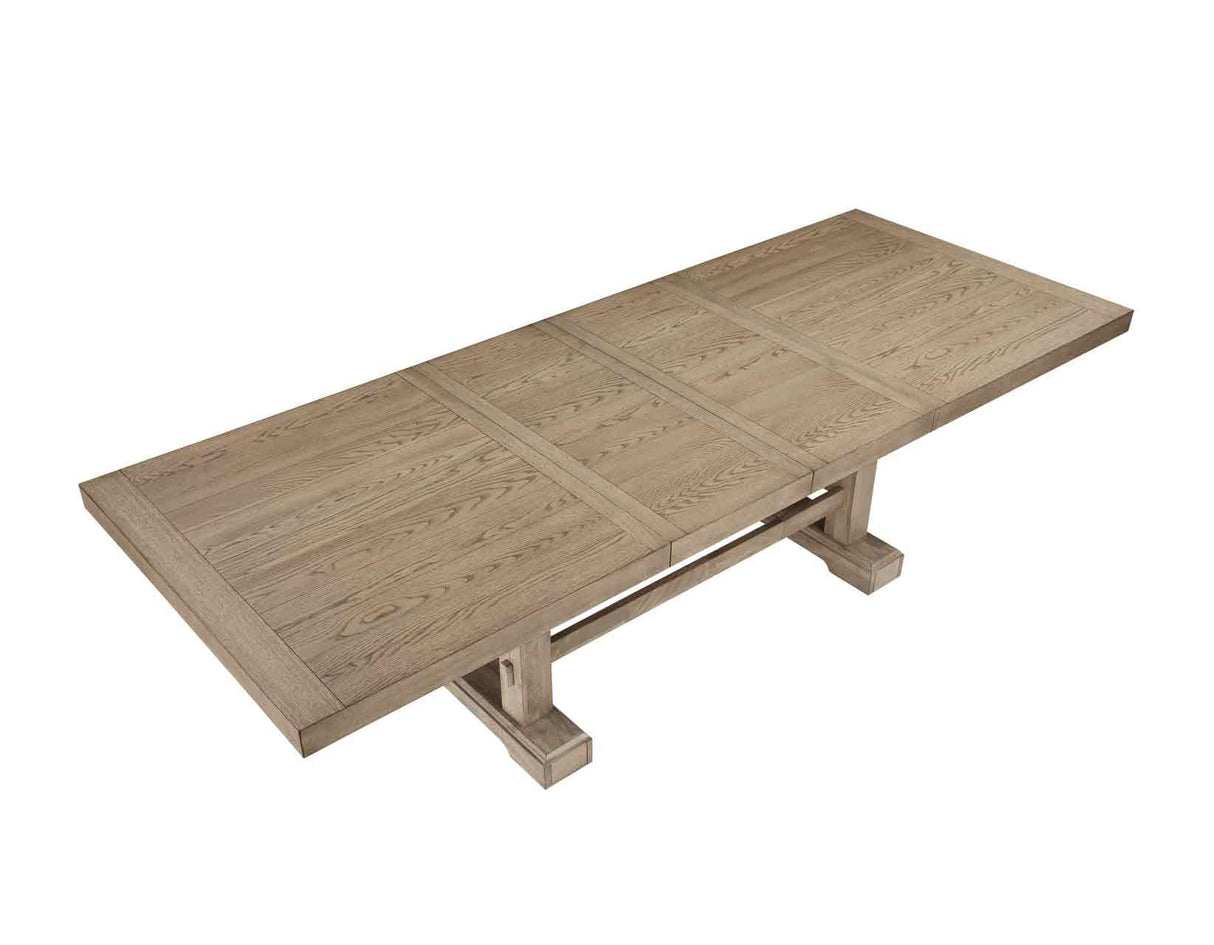 Napa 108-inch Dining Table with 2/18-inch Leaves, Sand by Steve Silver at Eve Furniture