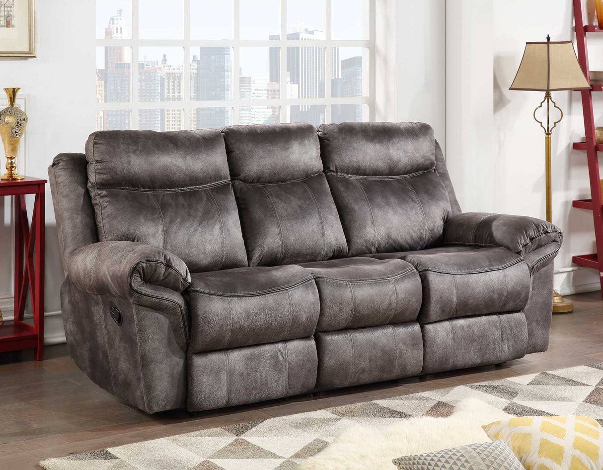 Nashville Gray 3-Piece Manual Reclining Set by Steve Silver at Eve Furniture