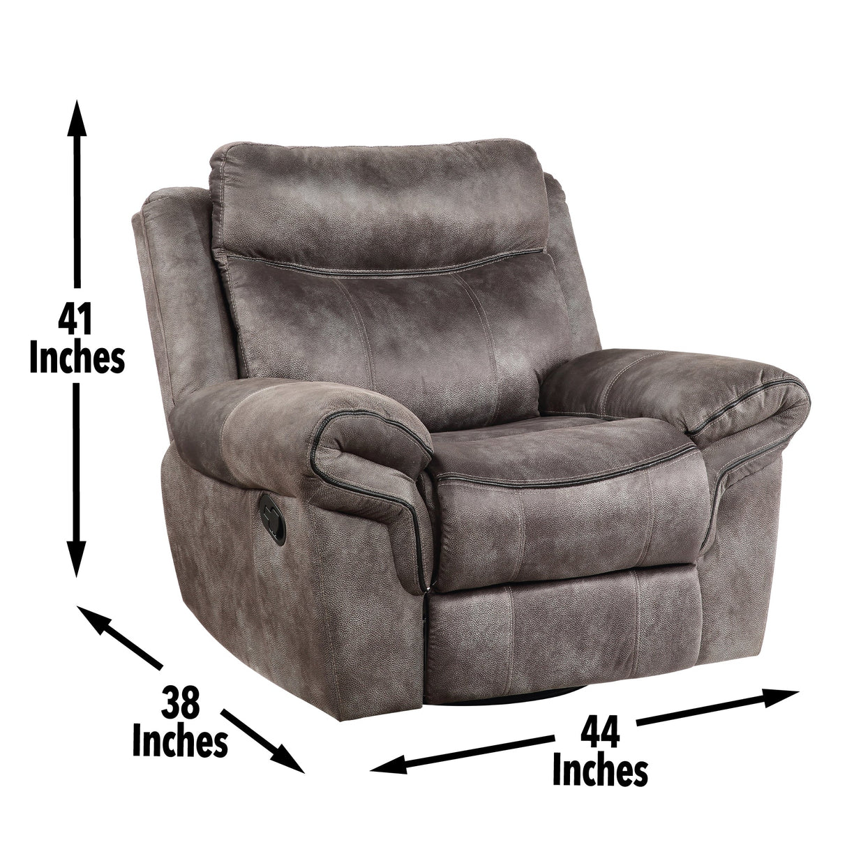 Nashville Gray 3-Piece Manual Reclining Set by Steve Silver at Eve Furniture