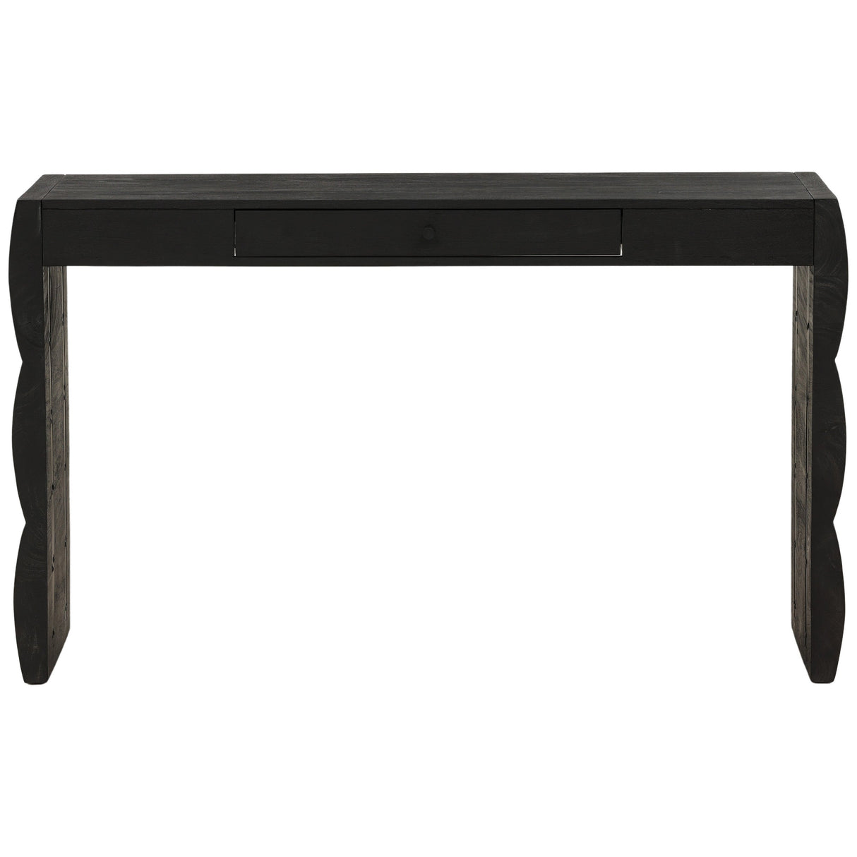 Natassia Desk, Black by Dovetail at Eve Furniture