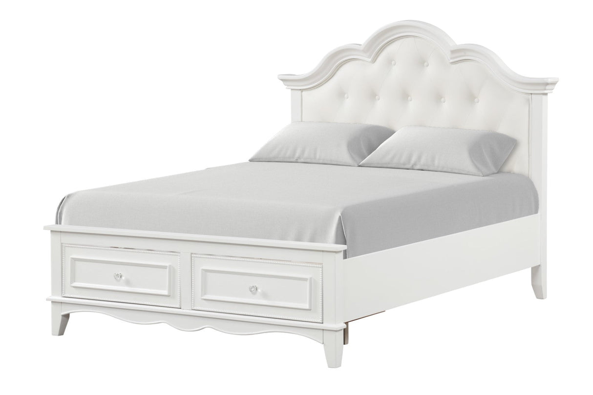 Naucalpan White Queen Bed by Furniture of America at Eve Furniture