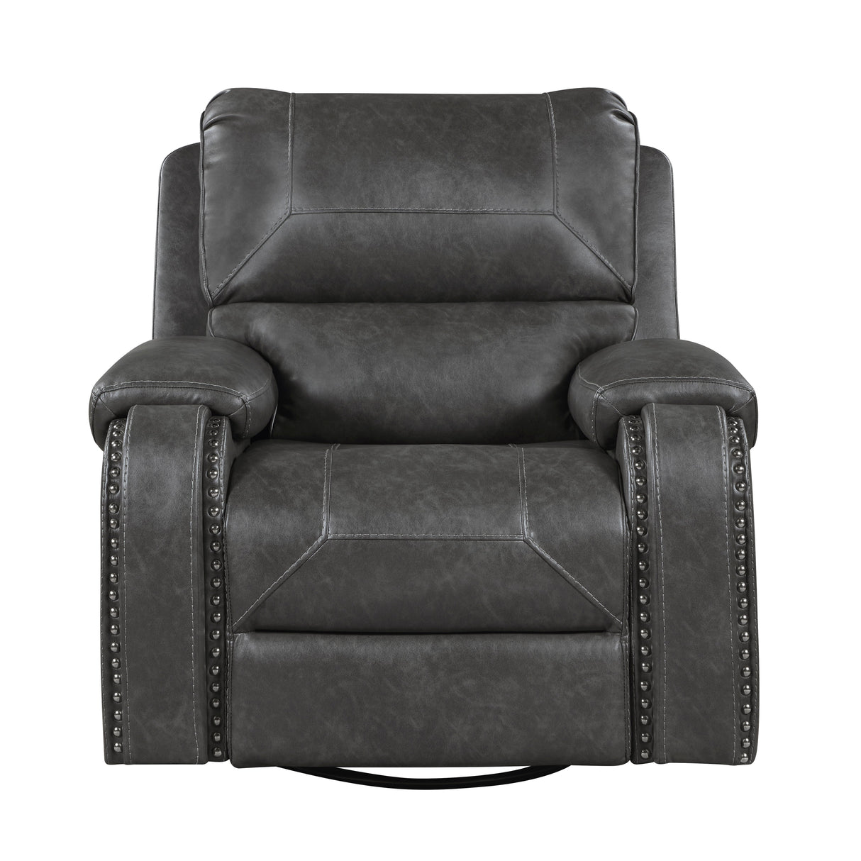 Newnan Gray Swivel Glider Reclining Chair by Homelegance at Eve Furniture