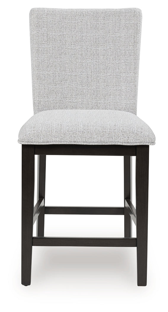 Neymorton Dark Grayish Brown Counter Height Barstool, Set of 2 by Ashley at Eve Furniture
