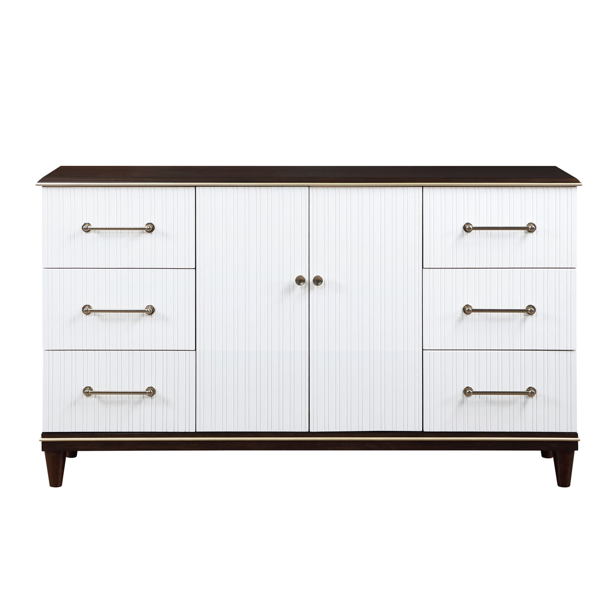 Niles White/Cherry Dresser by Homelegance at Eve Furniture