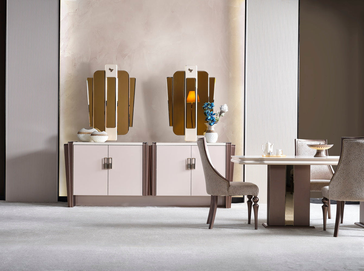 Nirvana Diningroom (Consol With Mirror & Dining Table & Dining Chair)