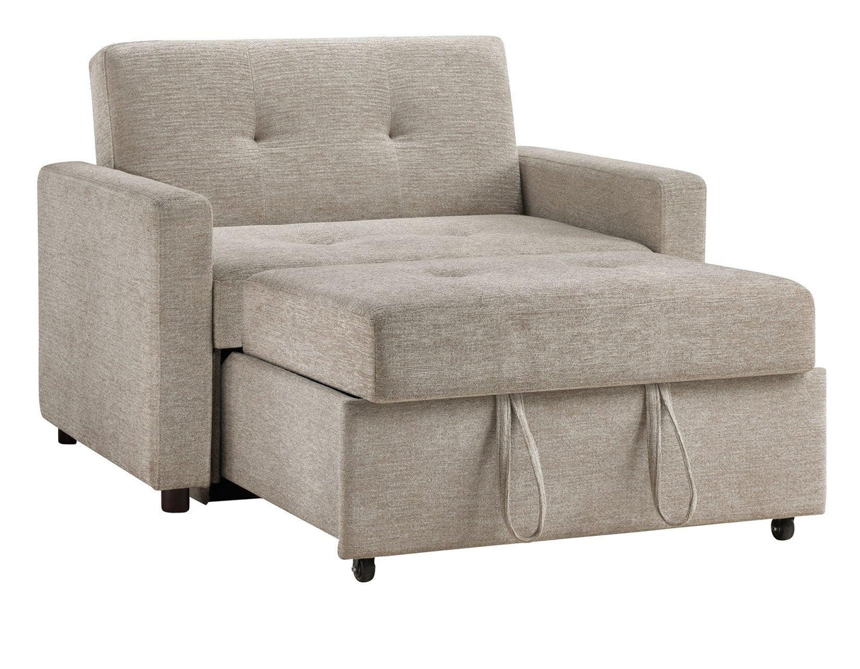 Noah Brown Convertible Sleeper Chair by Steve Silver at Eve Furniture