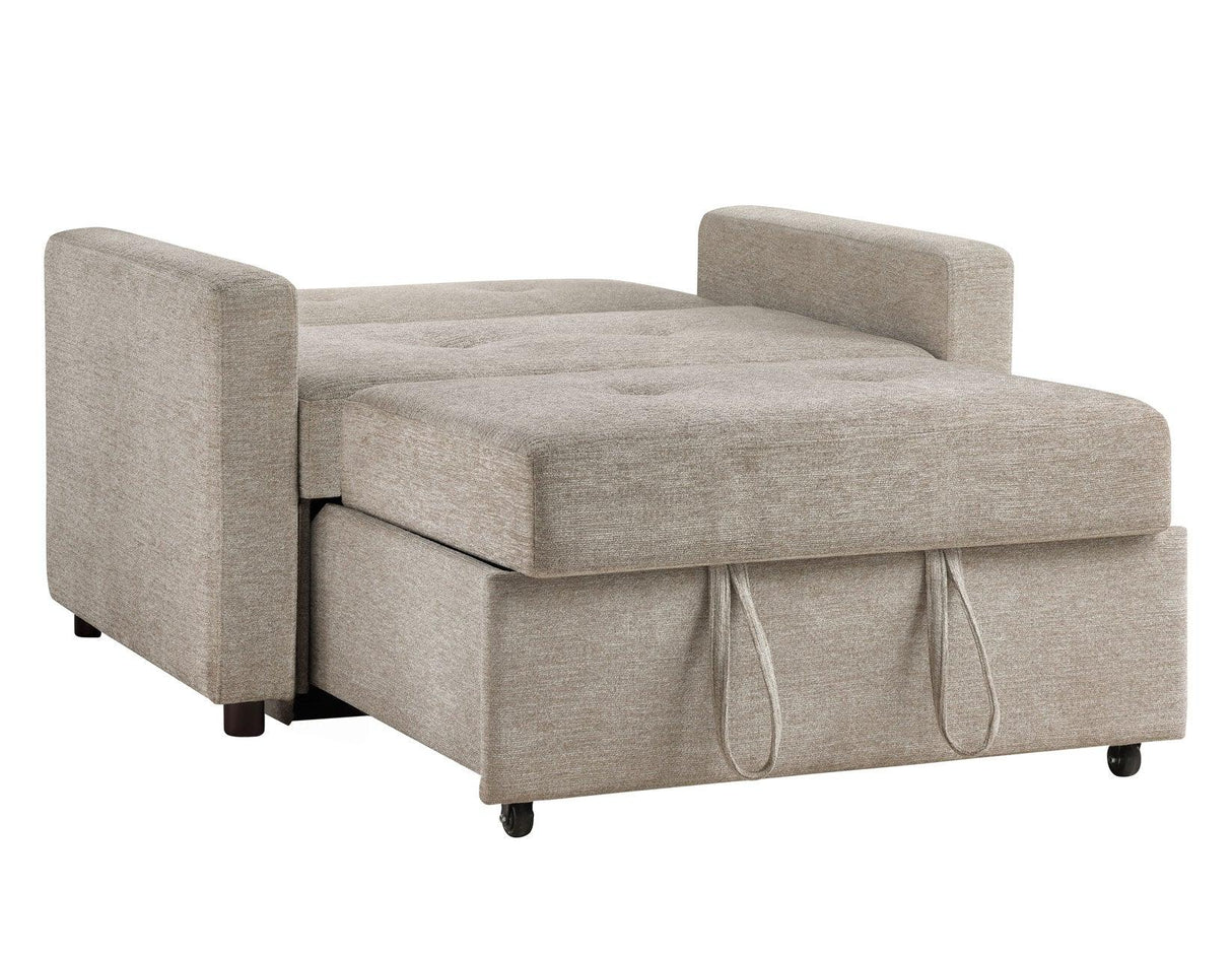 Noah Brown Convertible Sleeper Chair by Steve Silver at Eve Furniture