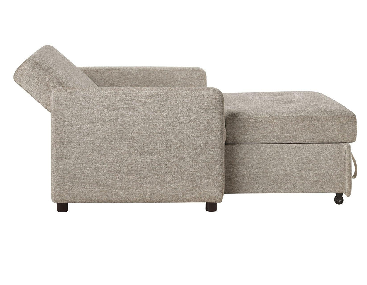 Noah Brown Convertible Sleeper Chair by Steve Silver at Eve Furniture