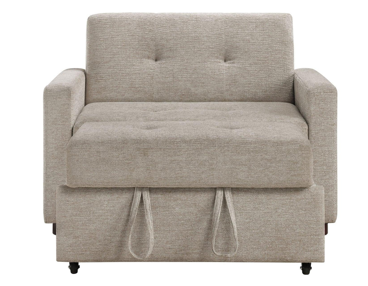 Noah Brown Convertible Sleeper Chair by Steve Silver at Eve Furniture