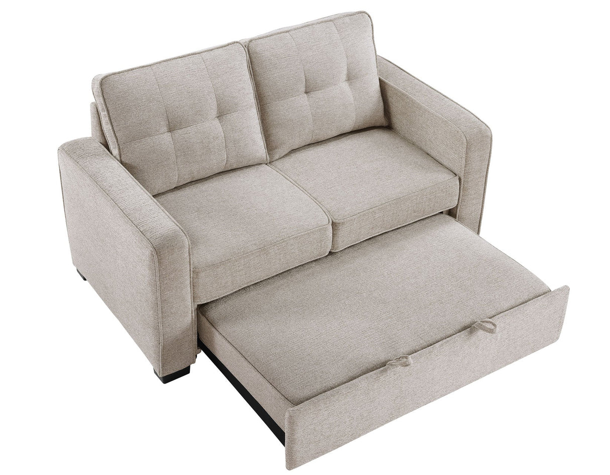 Noah Convertible Sleeper Loveseat, Tan by Steve Silver at Eve Furniture