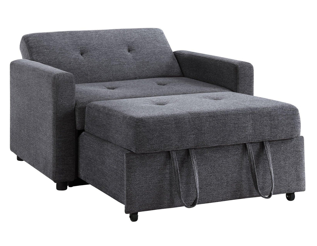 Noah Gray Convertible Sleeper Chair by Steve Silver at Eve Furniture