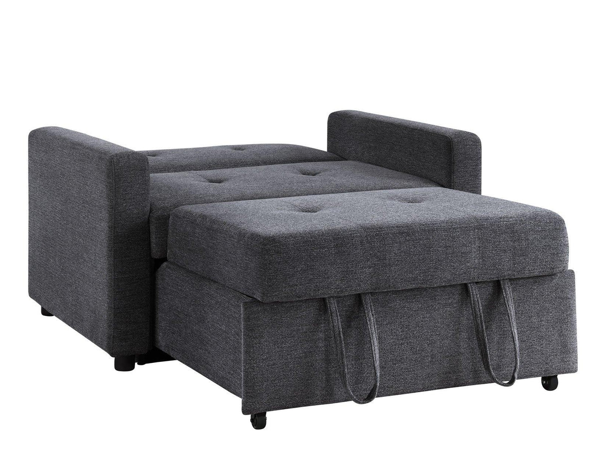 Noah Gray Convertible Sleeper Chair by Steve Silver at Eve Furniture