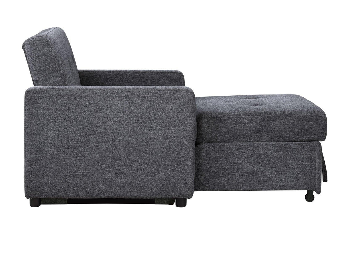 Noah Gray Convertible Sleeper Chair by Steve Silver at Eve Furniture