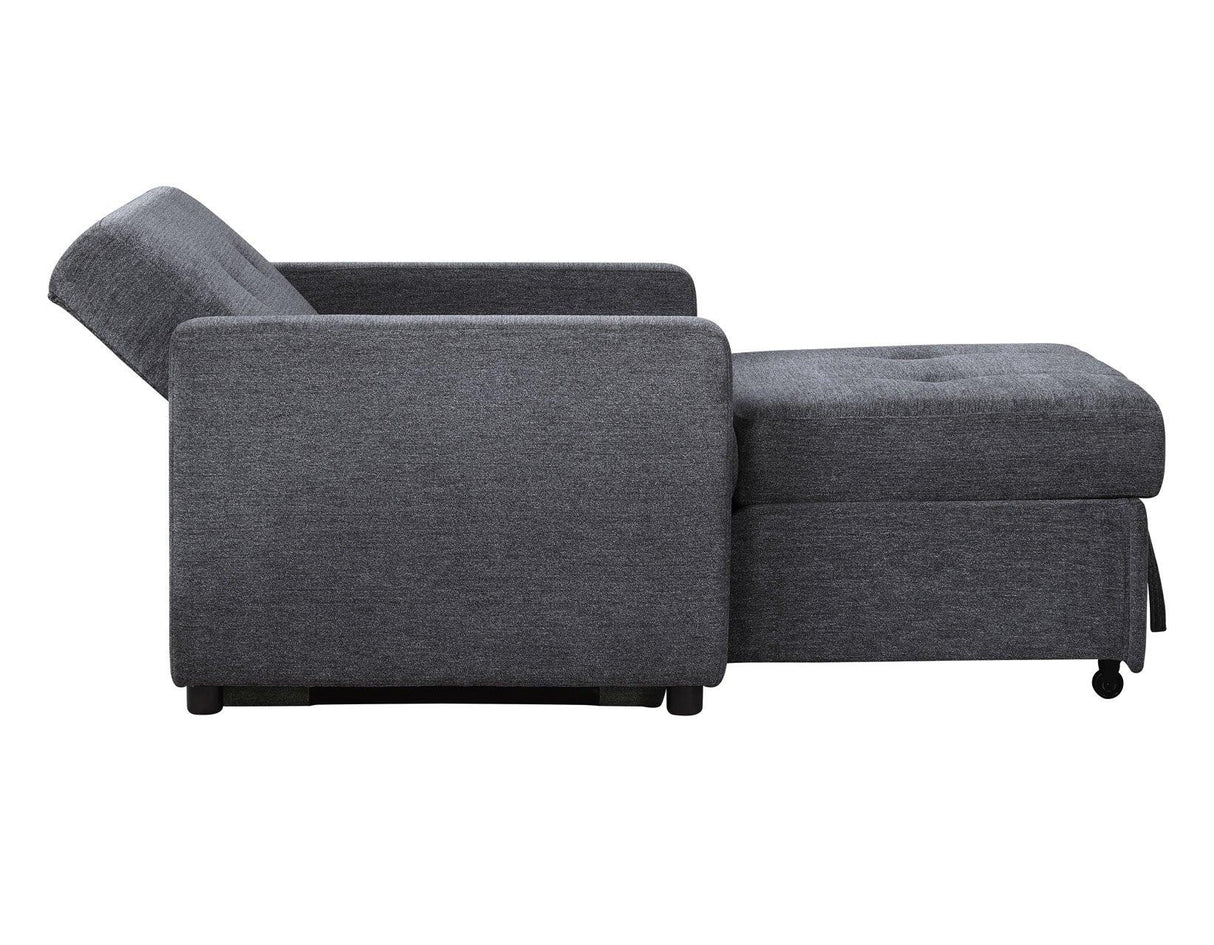 Noah Gray Convertible Sleeper Chair by Steve Silver at Eve Furniture