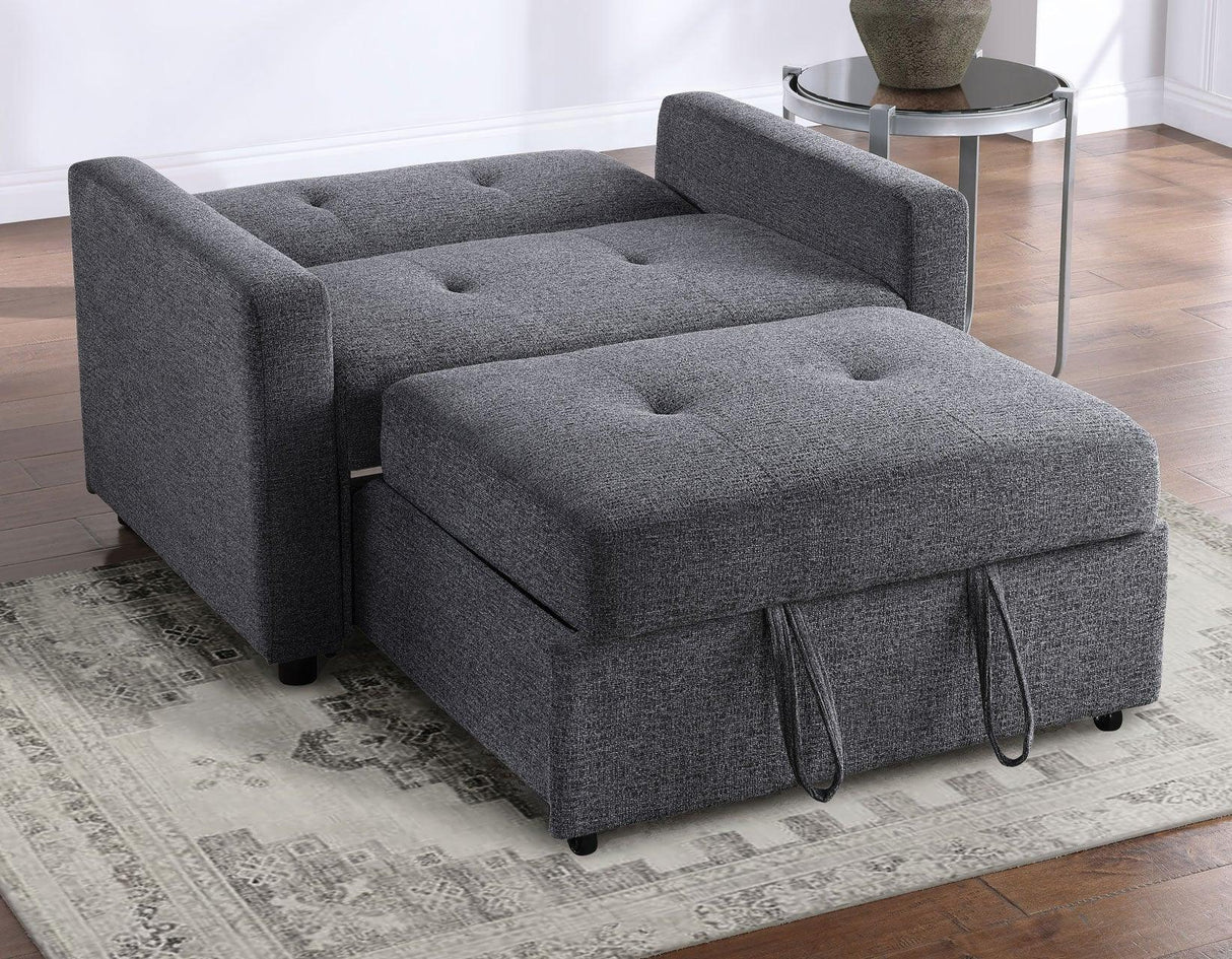 Noah Gray Convertible Sleeper Chair by Steve Silver at Eve Furniture