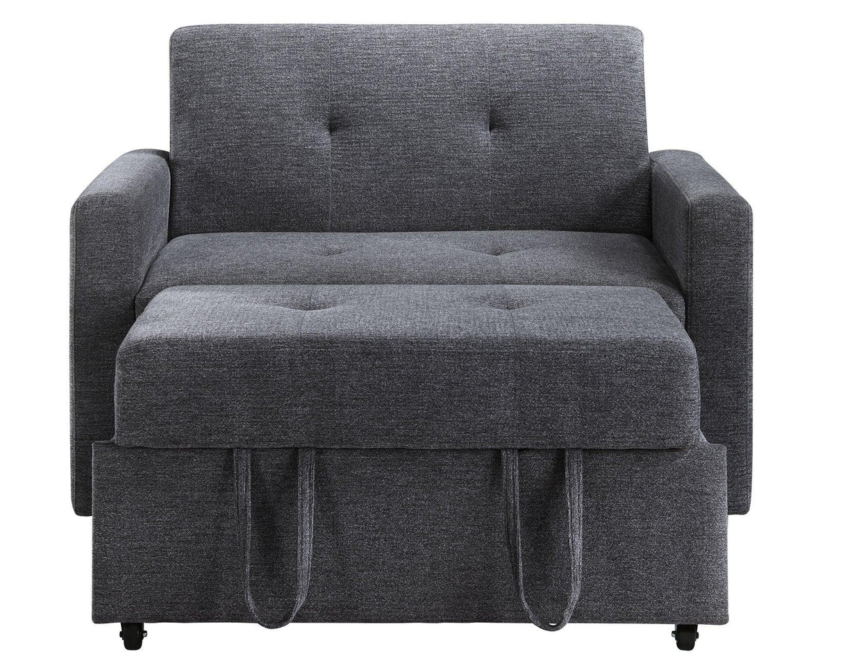 Noah Gray Convertible Sleeper Chair by Steve Silver at Eve Furniture