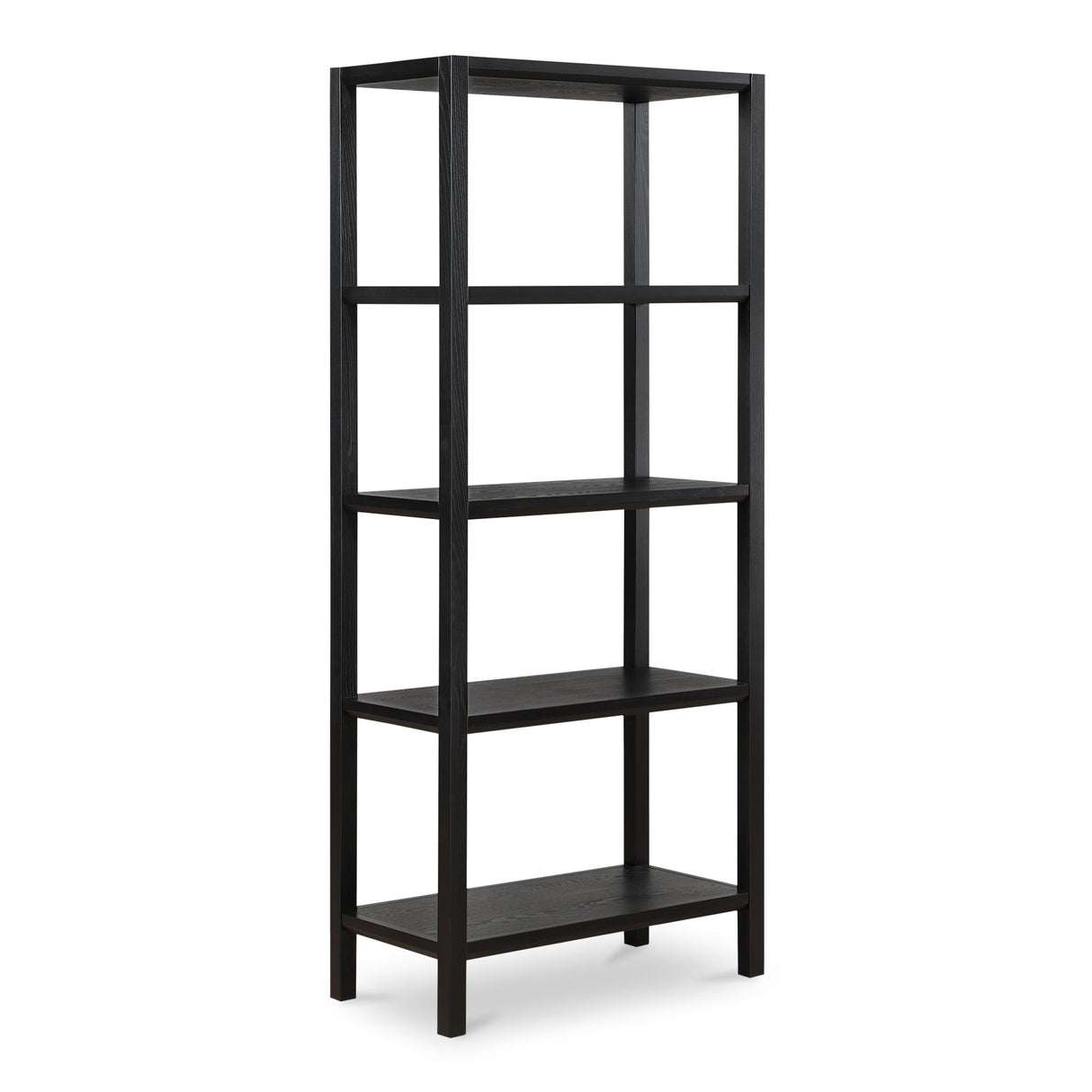 Nolan Black Bookcase by Moe's Home at Eve Furniture