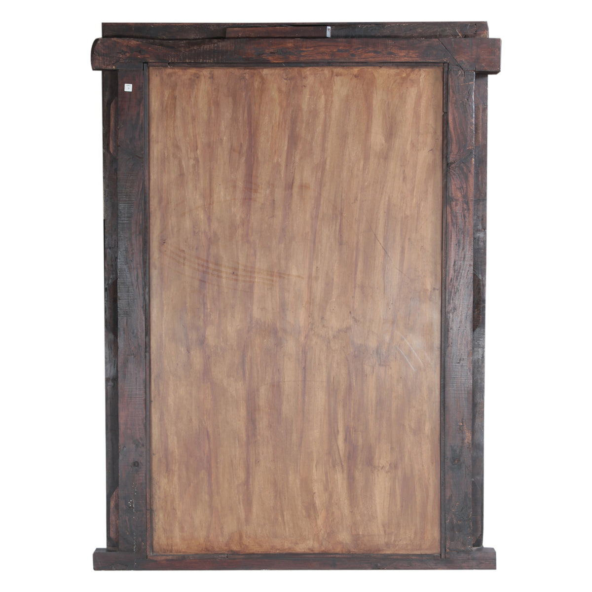 Finely Carved Large Wood Frame with Mirror