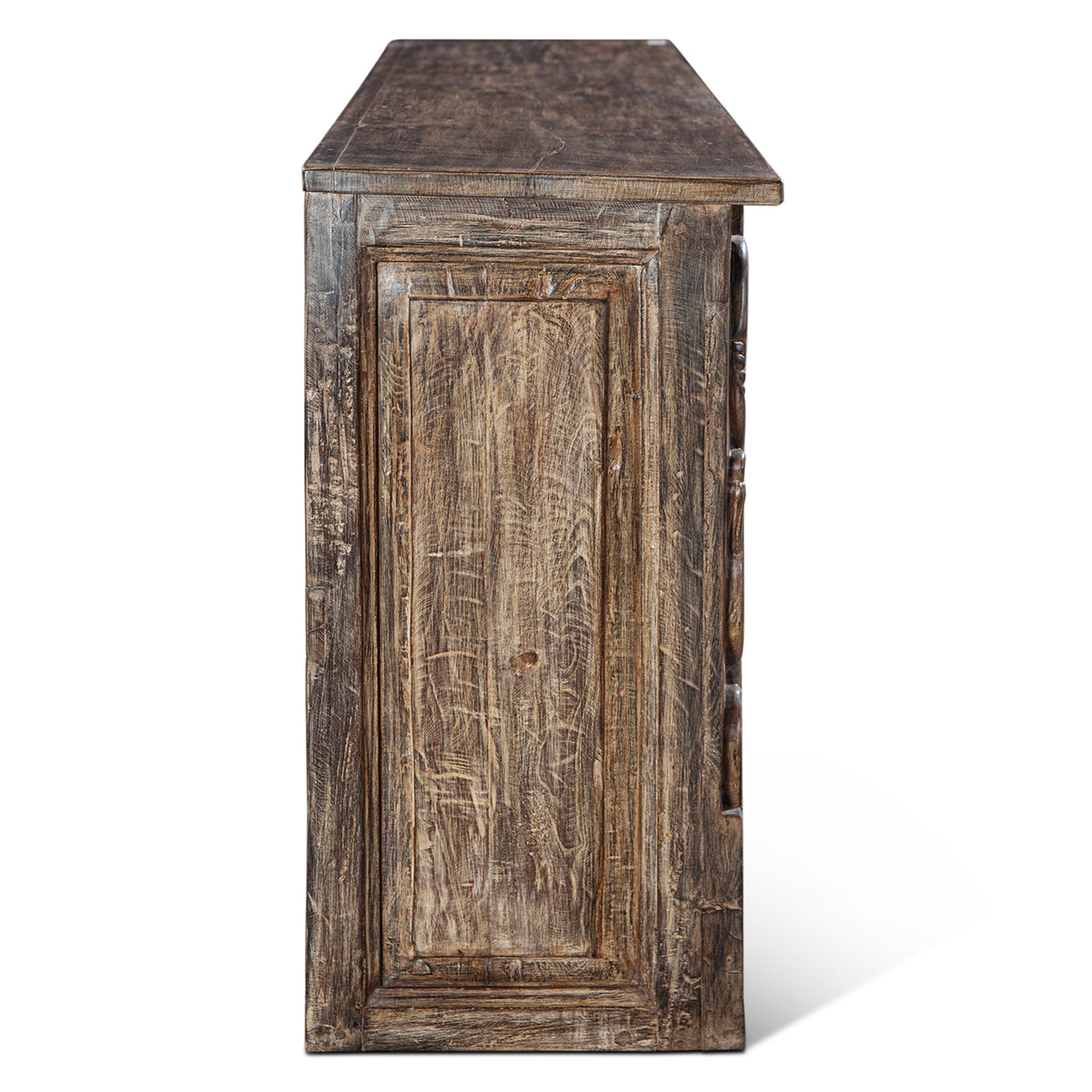 Large Carved Wooden Console Table