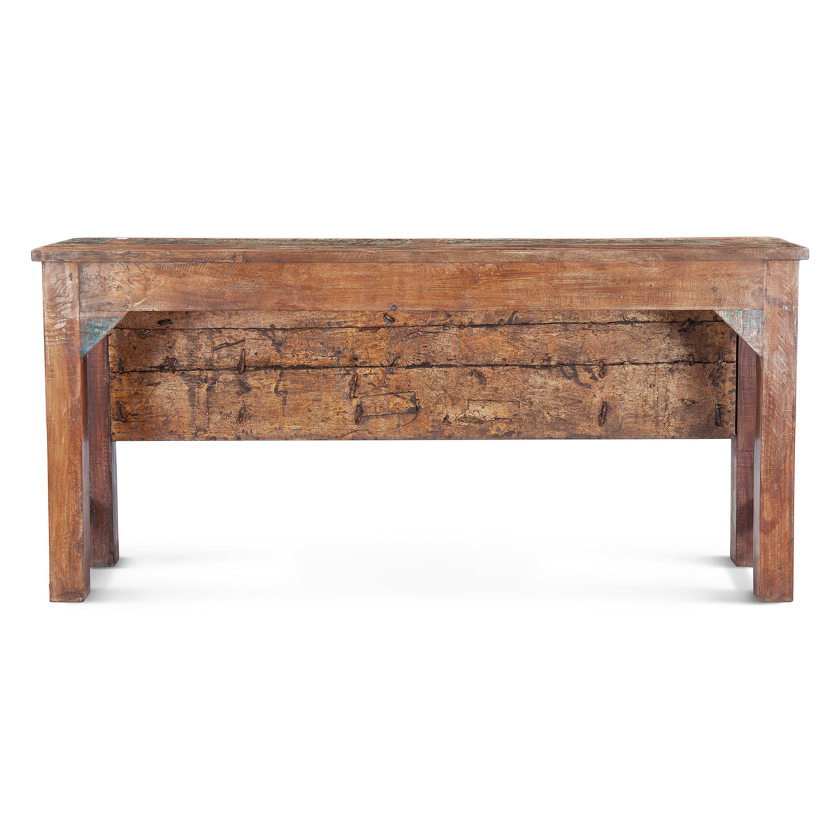 Finely Carved Wood Door Console Table