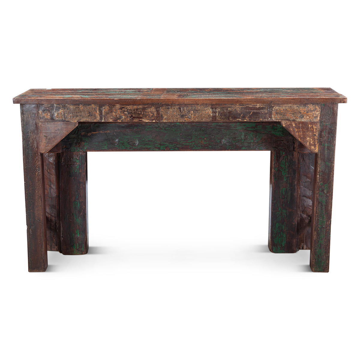 Finely Carved Wood Console Table
