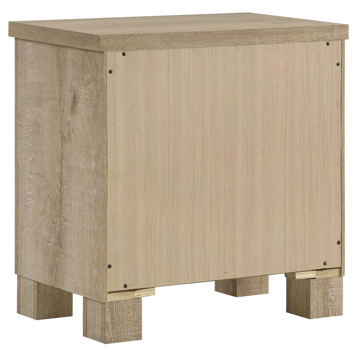 Oakglen Weathered Oak 2-Drawer Nightstand by Coaster at Eve Furniture