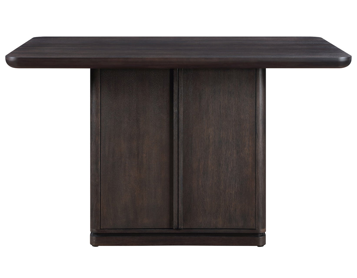 Oakley Charcoal Brown Counter Storage Table by Steve Silver at Eve Furniture