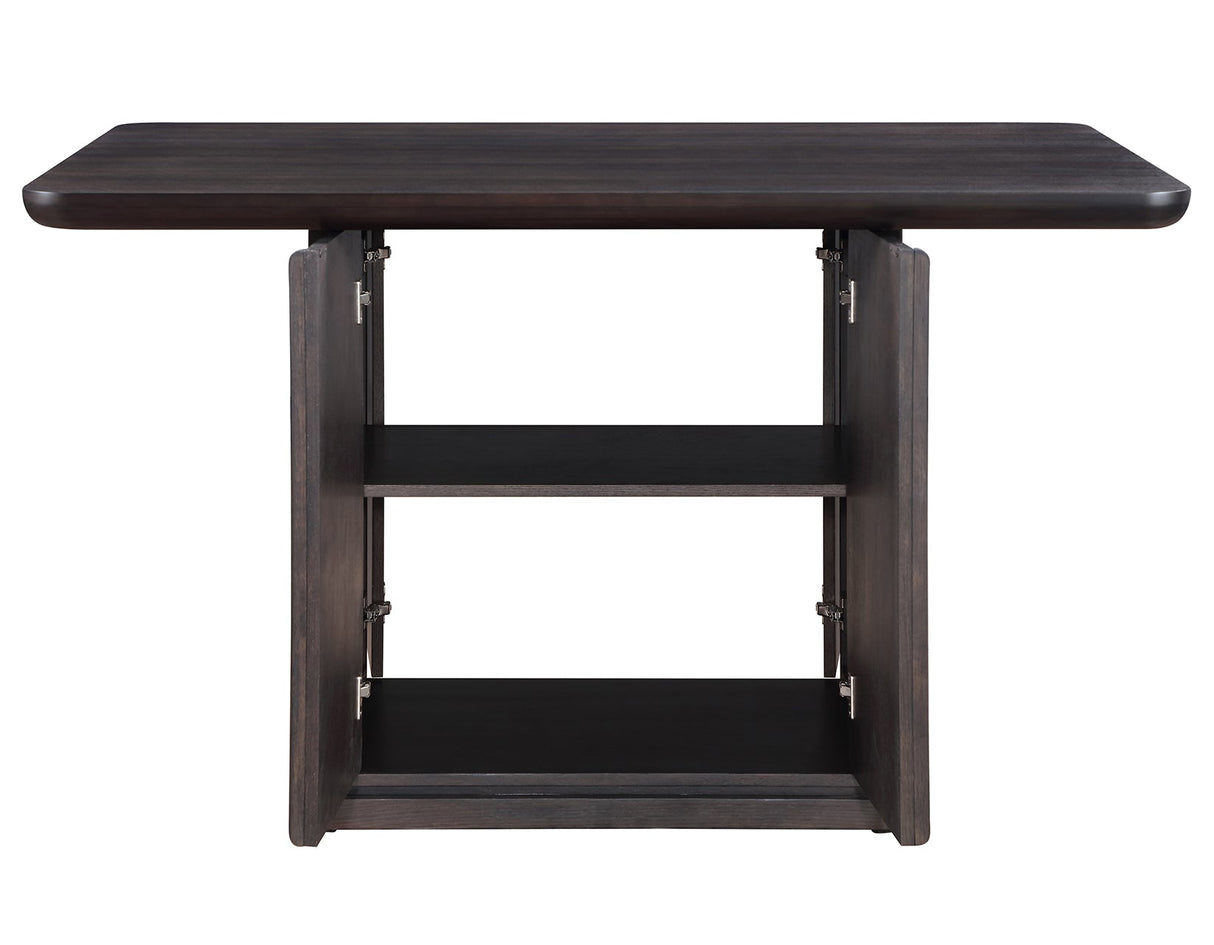 Oakley Charcoal Brown Counter Storage Table by Steve Silver at Eve Furniture