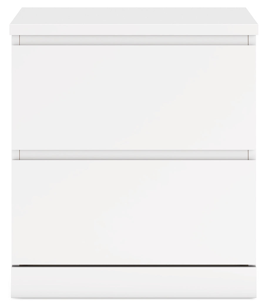 Onita White Youth One Side Storage Panel Platform Bedroom Set by Ashley at Eve Furniture