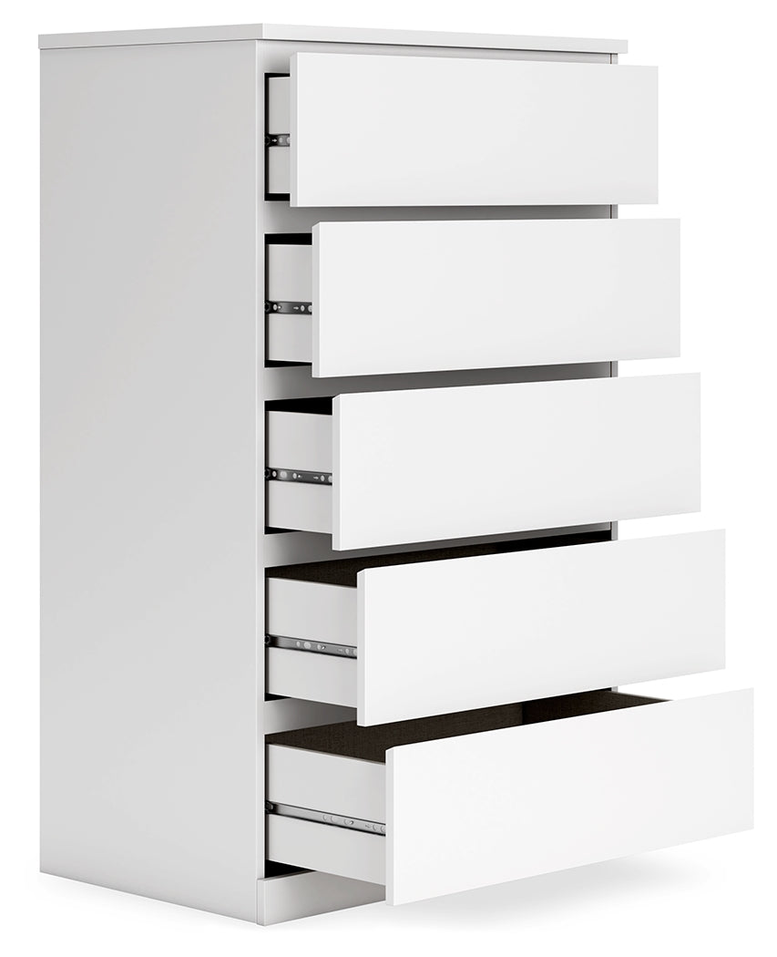 Onita White Youth One Side Storage Panel Platform Bedroom Set by Ashley at Eve Furniture