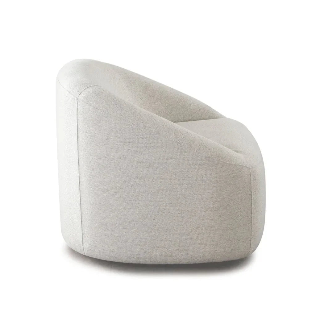 Opal Oat Fabric Swivel Contoured Arm Chair by Diamond Sofa at Eve Furniture