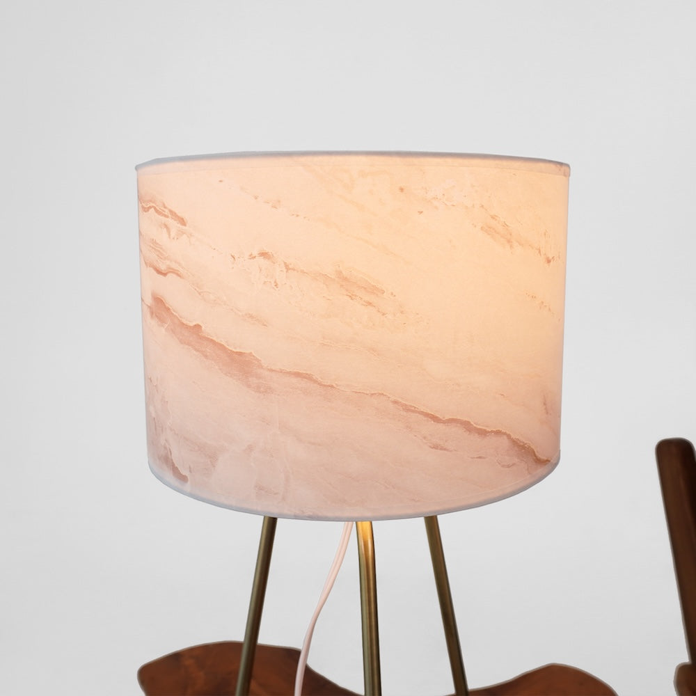 Optima Marble Lampshade Table Lamp - Bronze by Ashcroft Imports at Eve Furniture