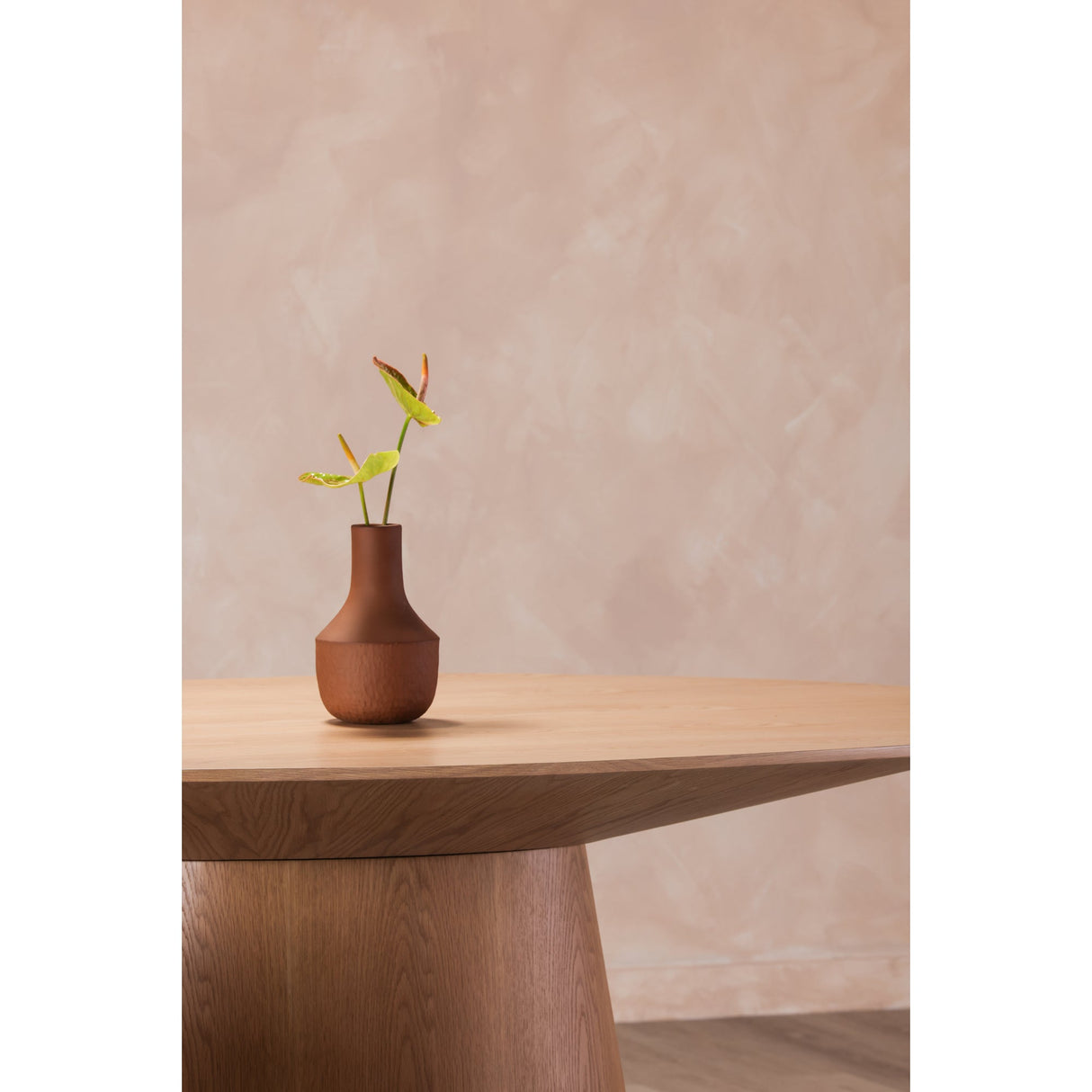 Otago Natural Oak Oval Dining Table by Moe's Home at Eve Furniture