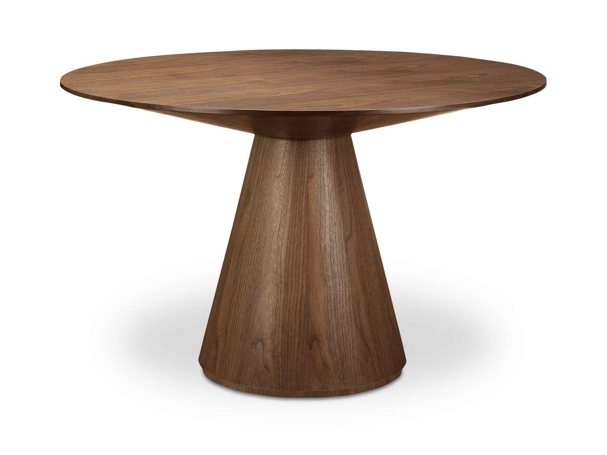 Otago Walnut 47In Round Dining Table by Moe's Home at Eve Furniture