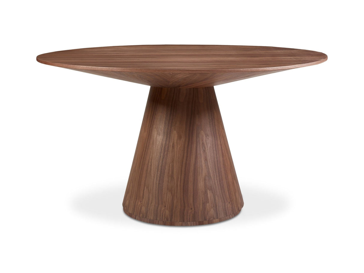 Otago Walnut Brown Round Dining Table by Moe's Home at Eve Furniture