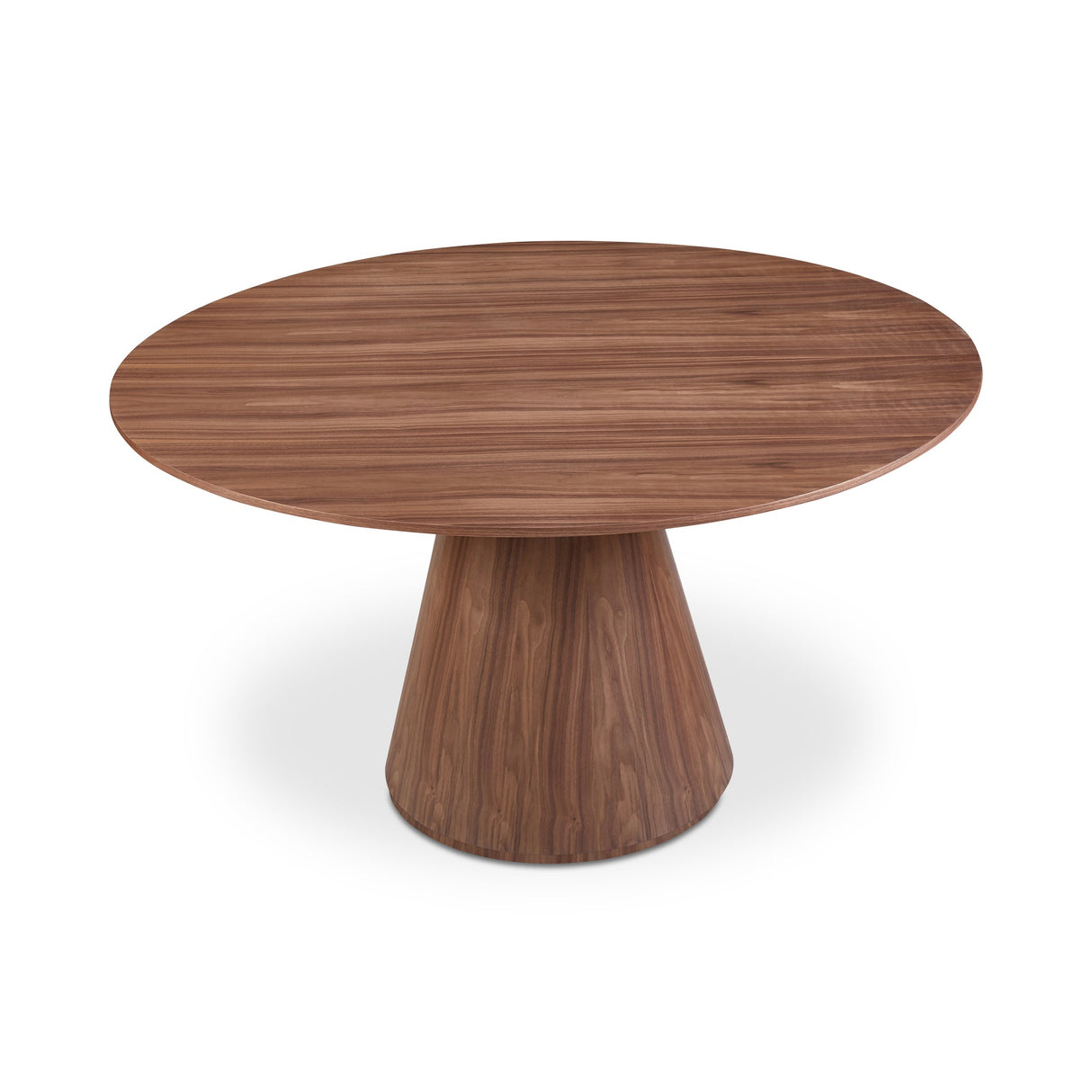 Otago Walnut Brown Round Dining Table by Moe's Home at Eve Furniture