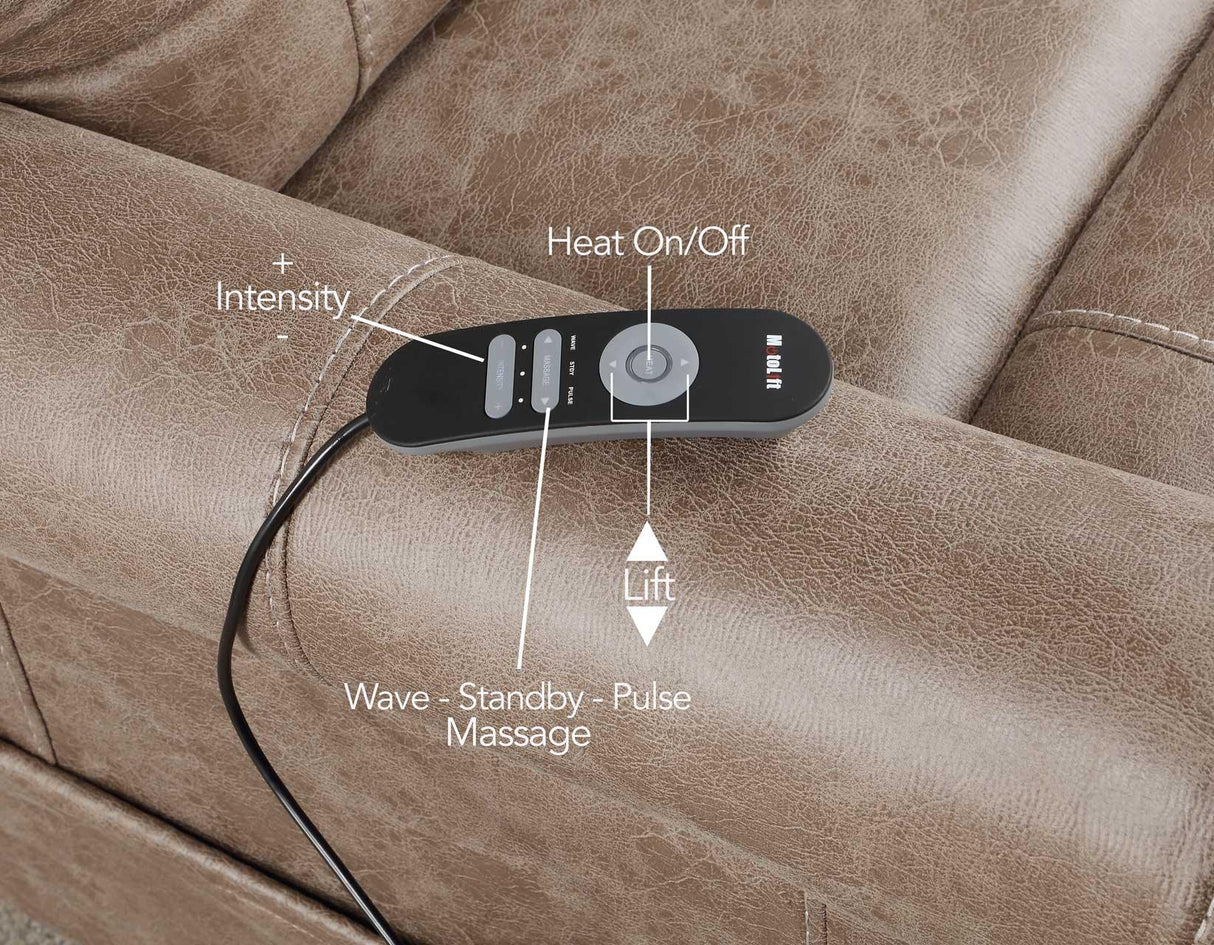 Ottawa Camel Power Lift Chair with Heat and Massage by Steve Silver at Eve Furniture