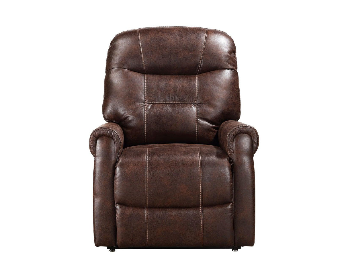 Ottawa Walnut Power Lift Chair with Heat and Massage by Steve Silver at Eve Furniture