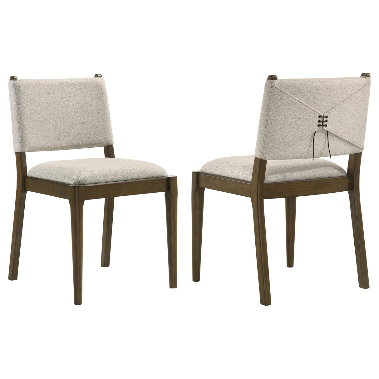 Ottowa Brown Upholstered Dining Side Chair, Set of 2 by Coaster at Eve Furniture