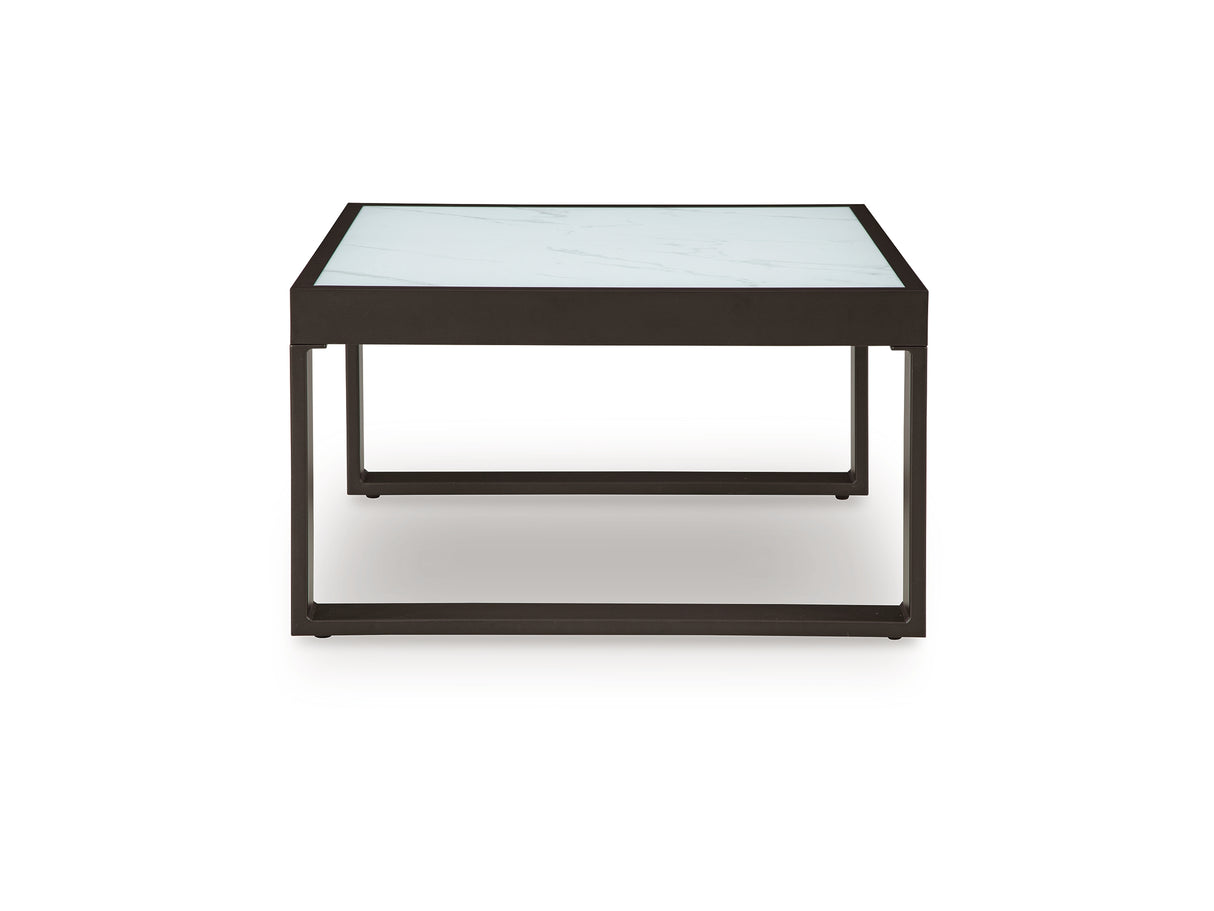 Beachloft Black/Gray Outdoor Coffee Table by Ashley at Eve Furniture