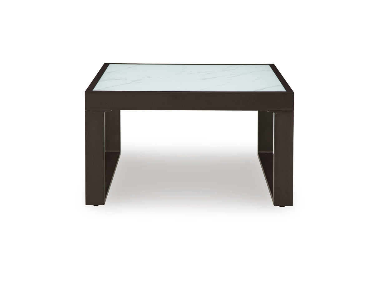 Beachloft Black/Gray Outdoor Coffee Table by Ashley at Eve Furniture