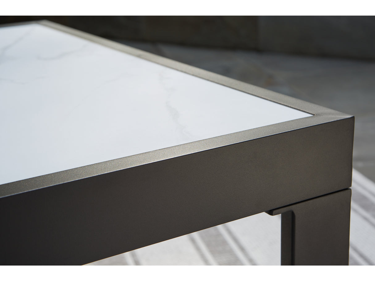 Beachloft Black/Gray Outdoor Coffee Table by Ashley at Eve Furniture