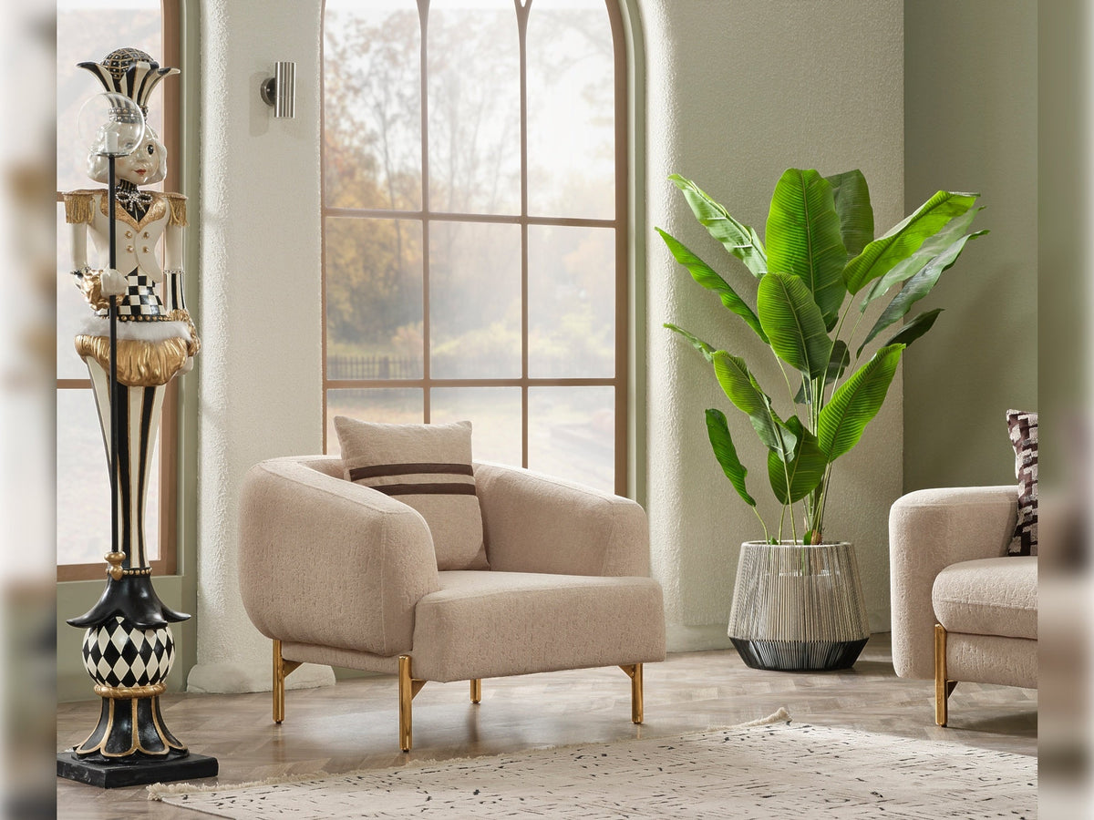 Shelby Beige 4-pieces Livingroom Set