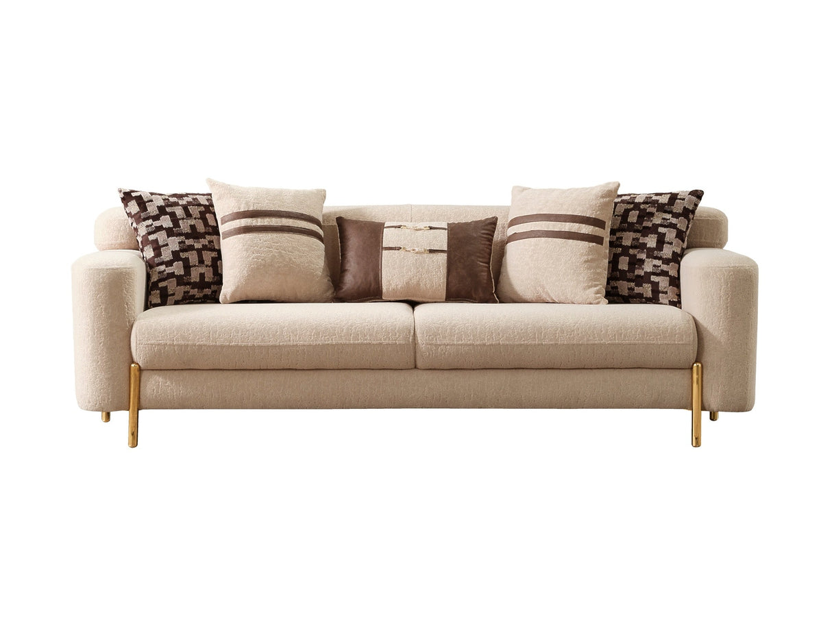 Shelby Beige 4-pieces Livingroom Set