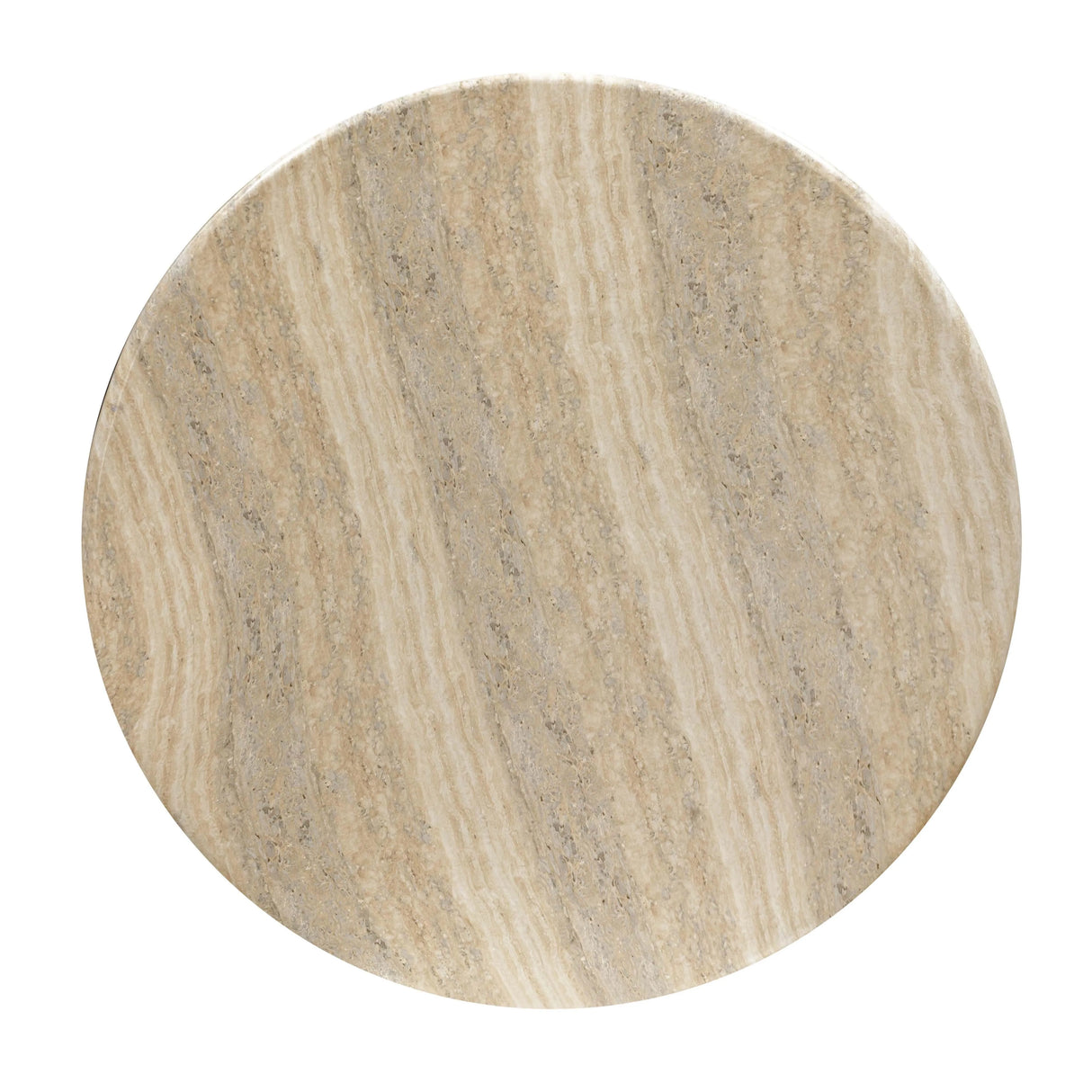Patrizia Faux Travertine Concrete Indoor / Outdoor Round Coffee Table by TOV Furniture at Eve Furniture