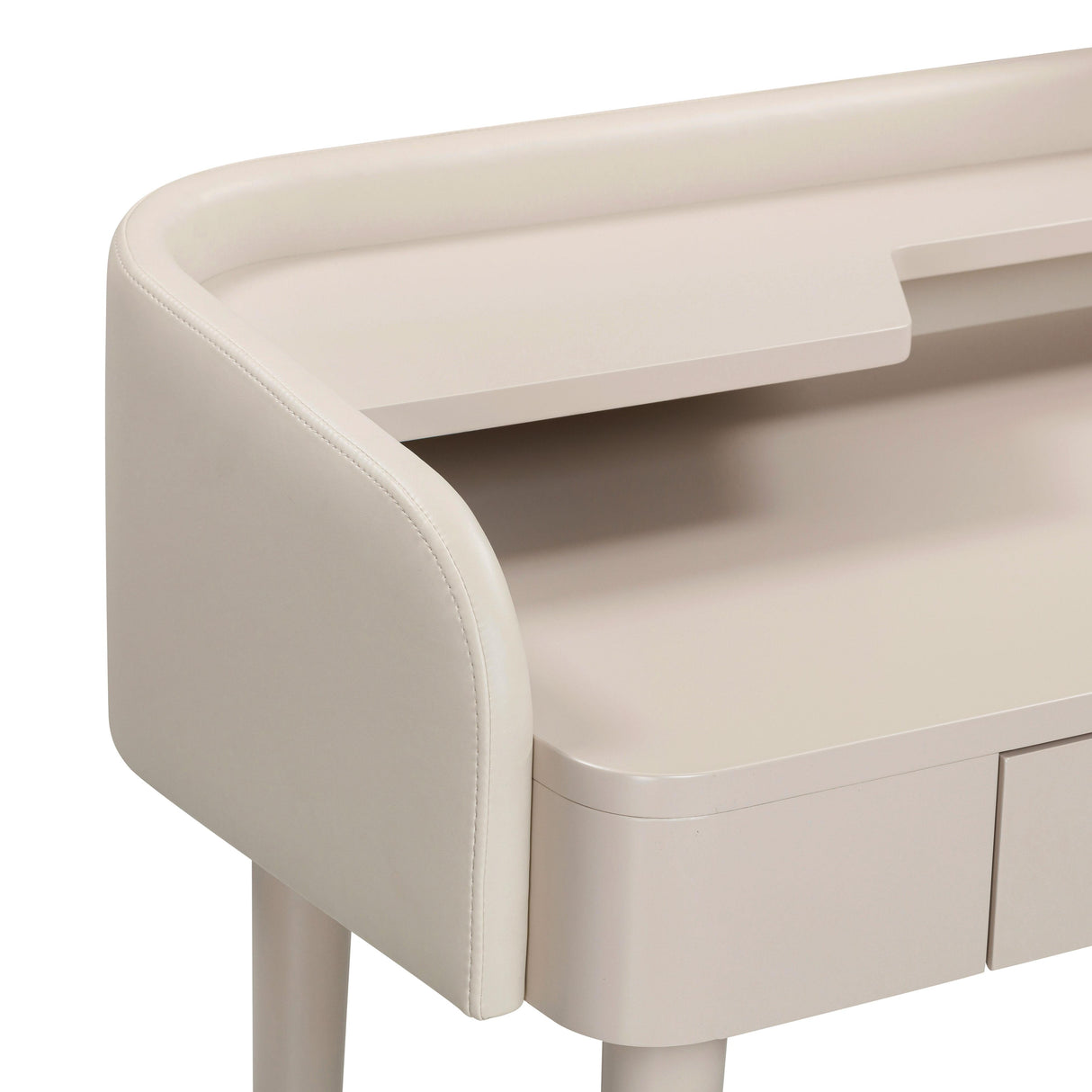 Penelope Performance Vegan Leather Wrapped Vanity Desk by TOV Furniture at Eve Furniture