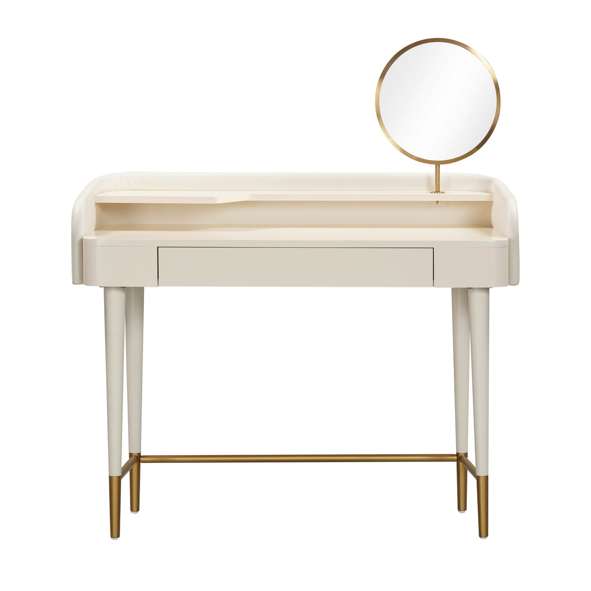 Penelope Performance Vegan Leather Wrapped Vanity Desk by TOV Furniture at Eve Furniture