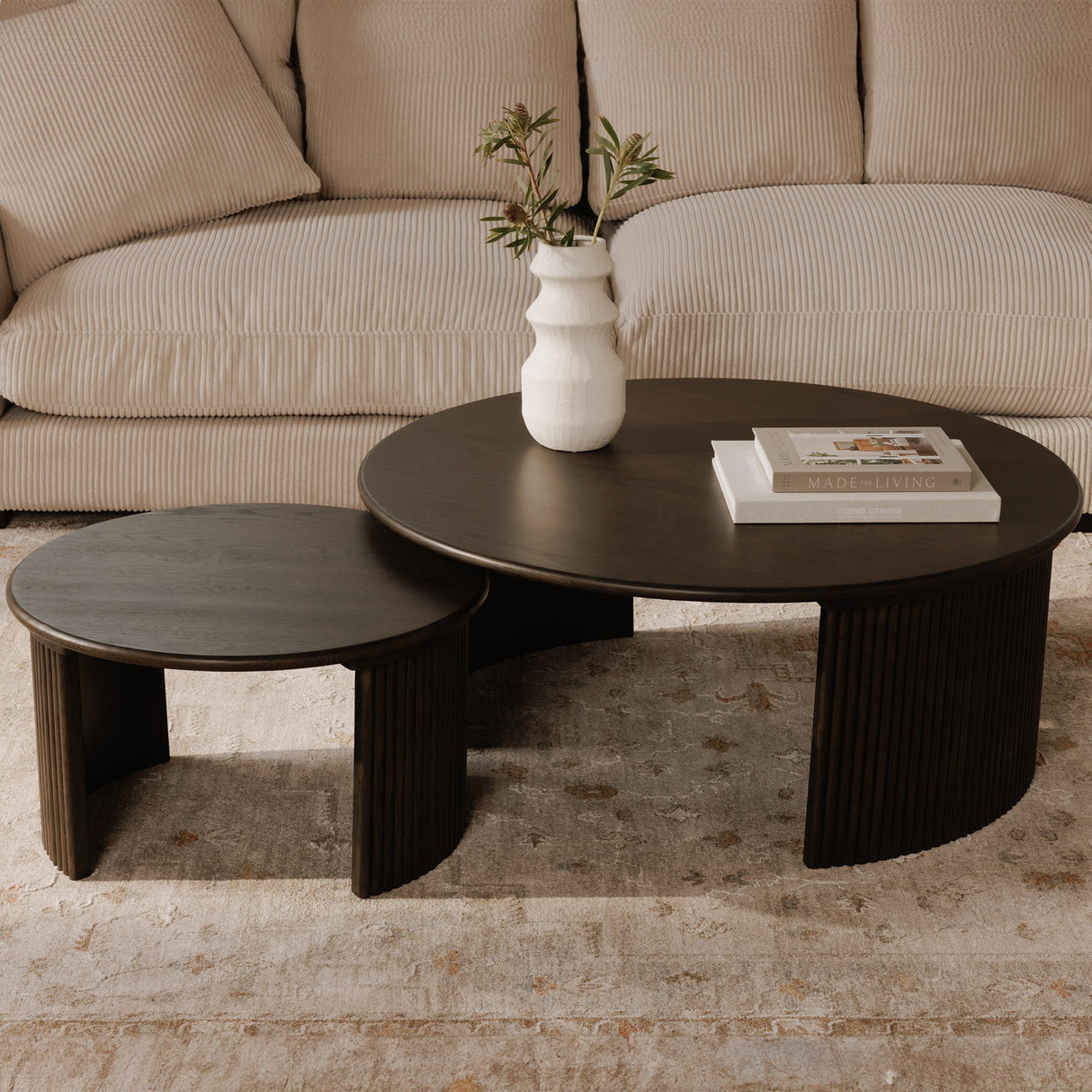 Penny Dark Brown Large Coffee Table by Moe's Home at Eve Furniture